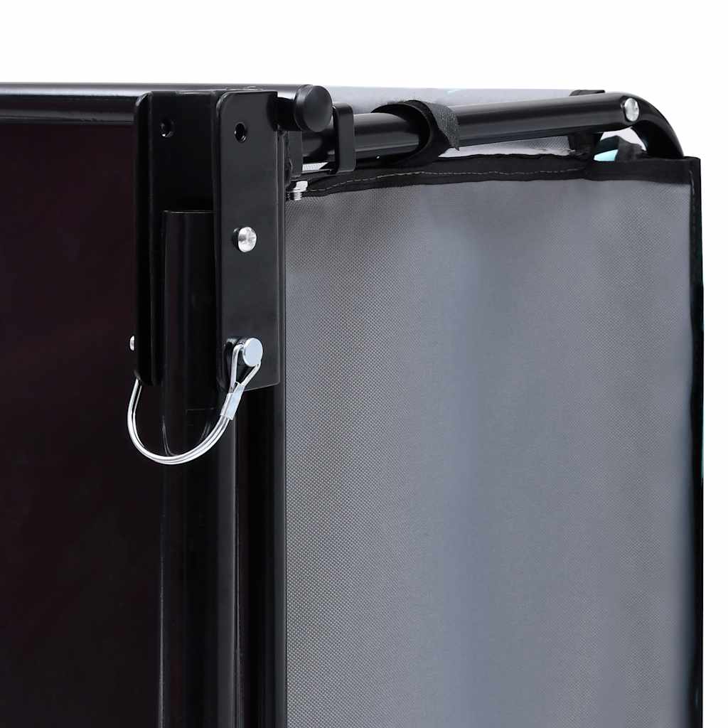 Reboque de carga para bicicleta 65 kg preto e azul