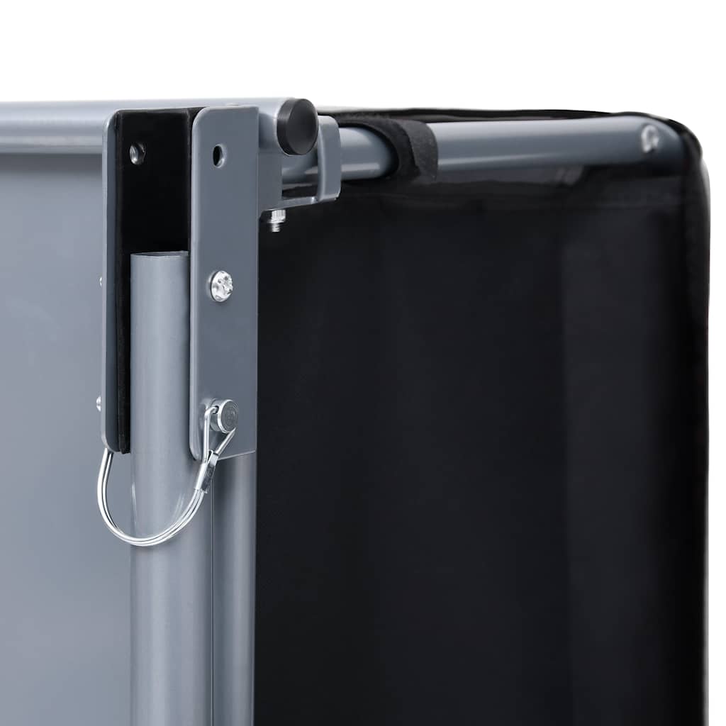 Reboque de carga para bicicleta 65 kg preto e cinzento