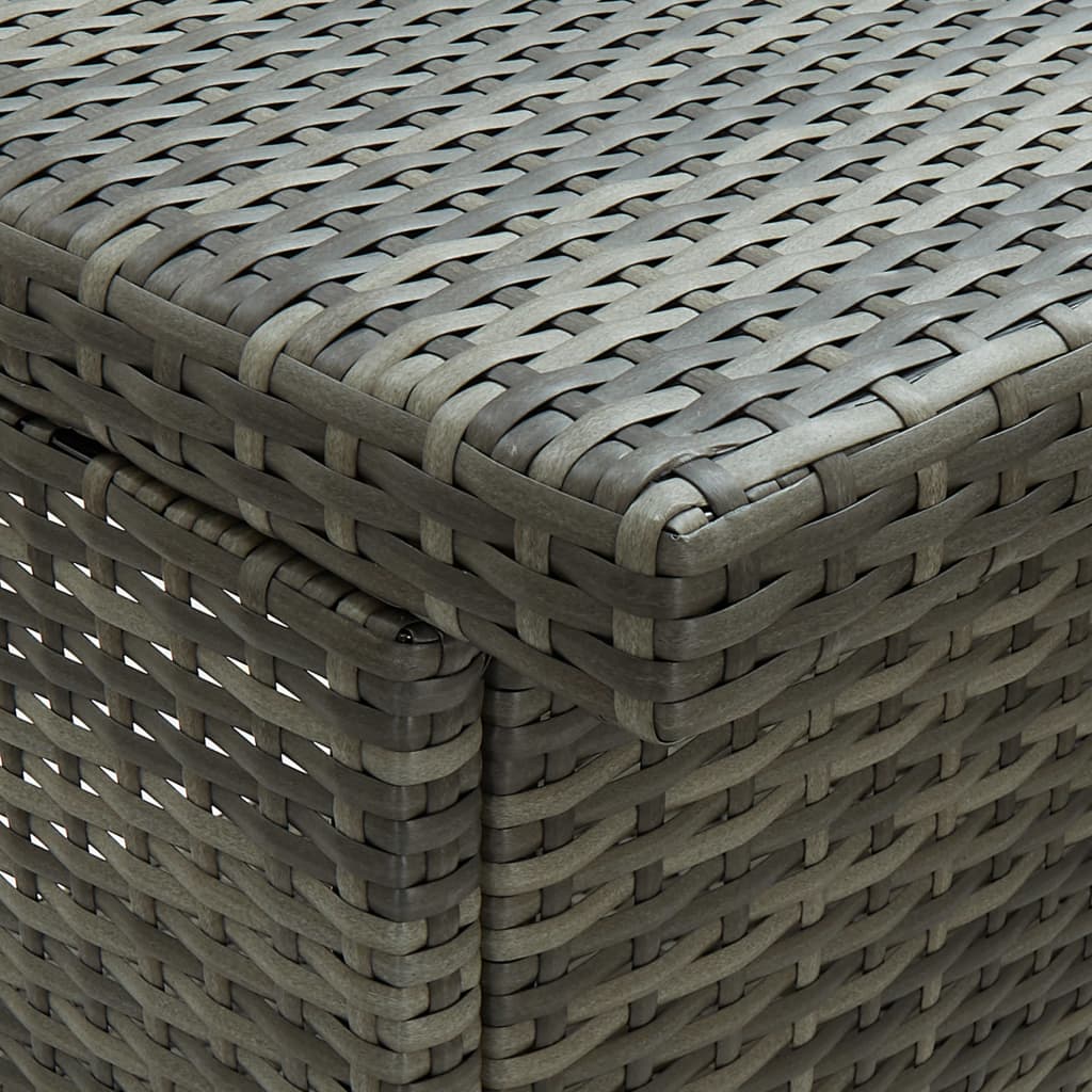 3 pcs conjunto de bar vime PE cinzento