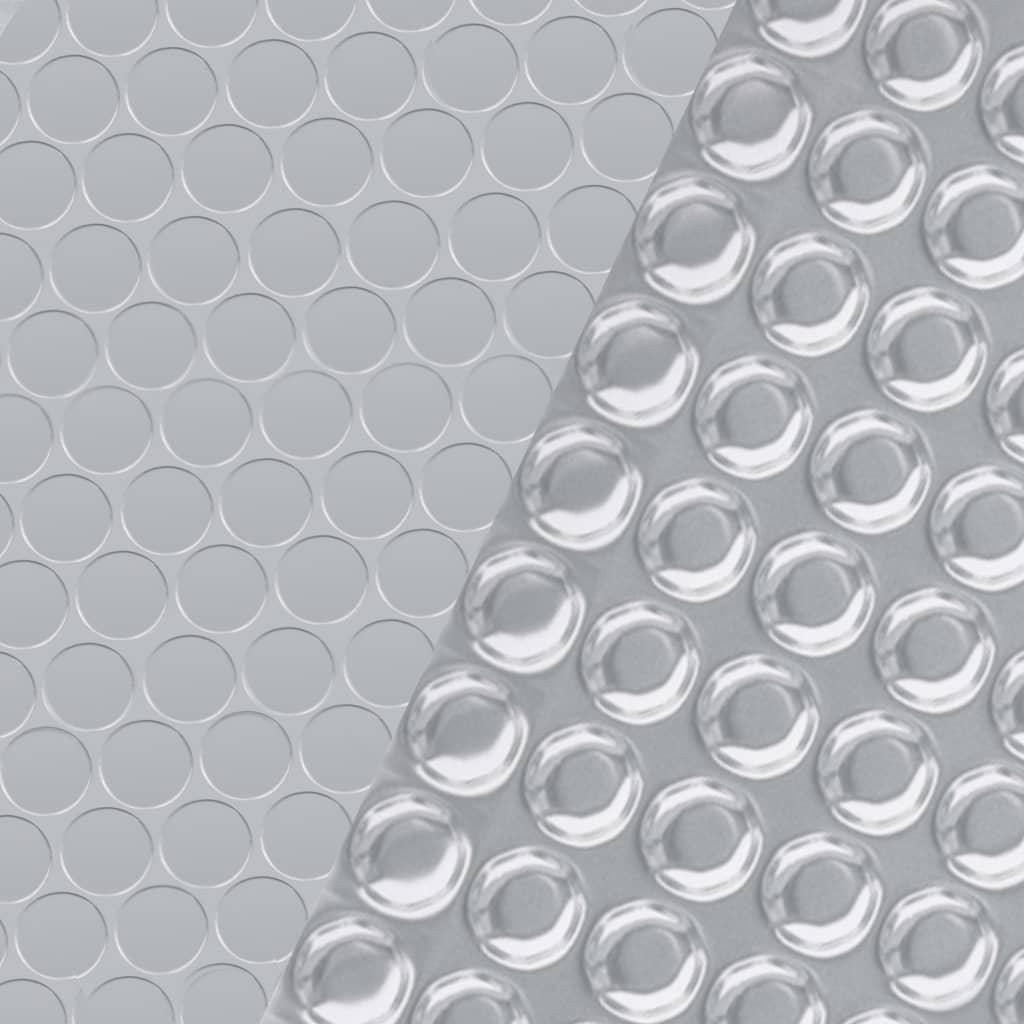 Cobertura para piscina 549 cm PE prateado