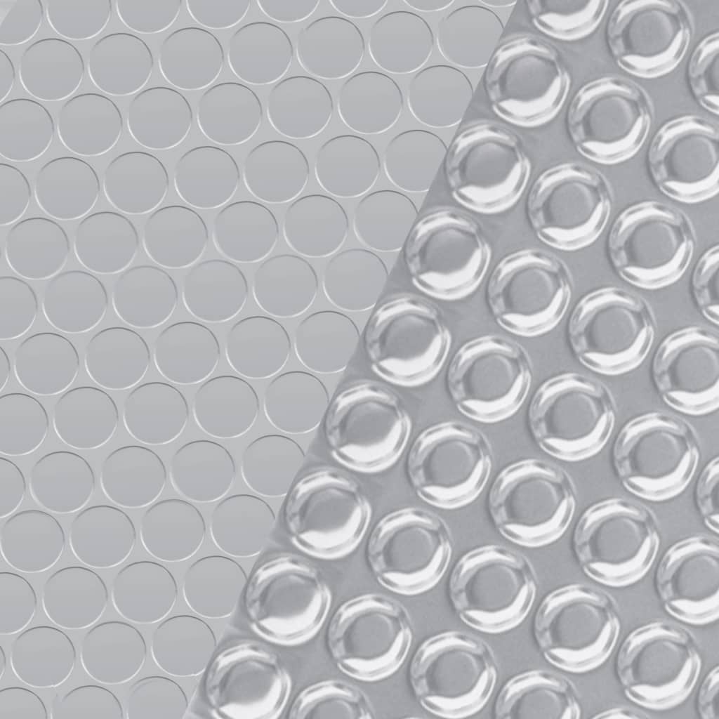 Cobertura para piscina 450x220 cm PE prateado