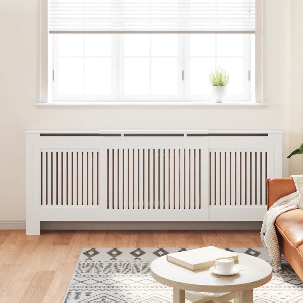 Cobertura de radiador MDF 205 cm branco