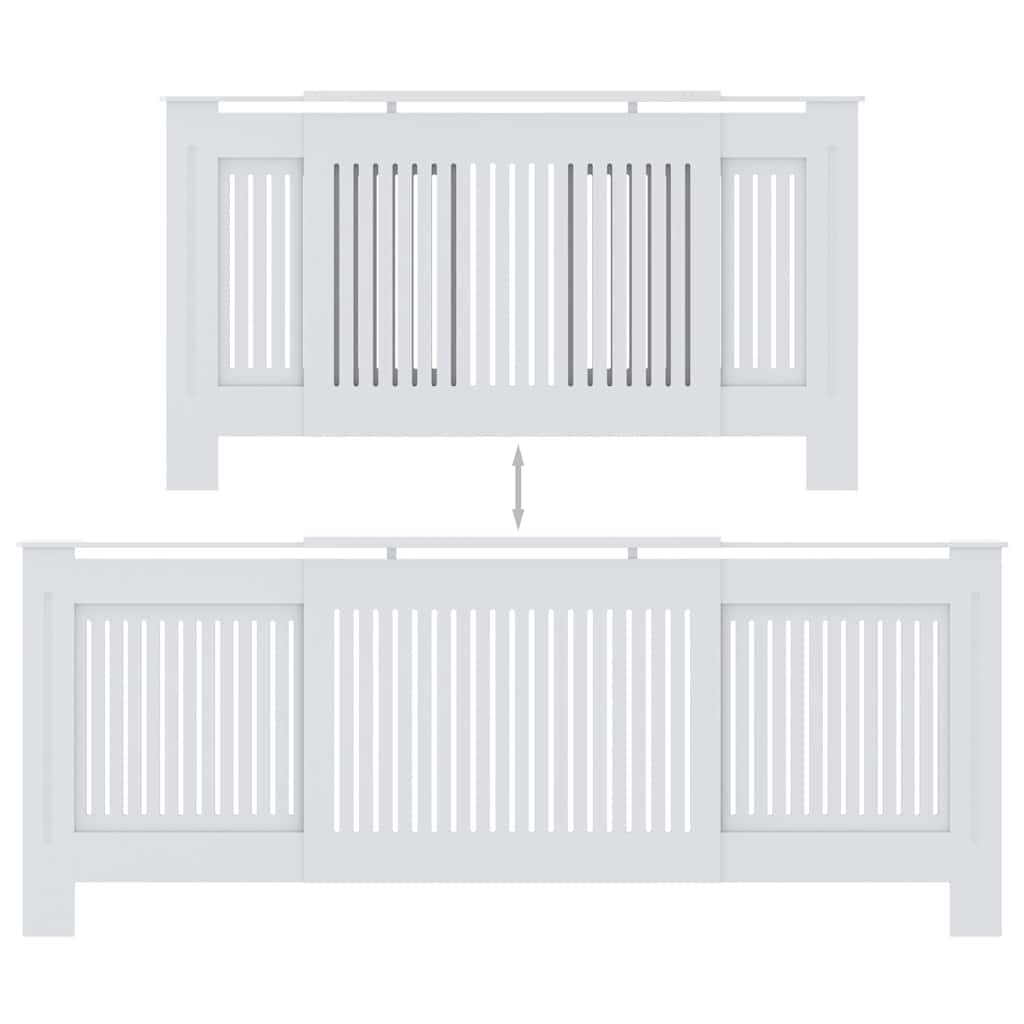 Cobertura de radiador MDF 205 cm branco