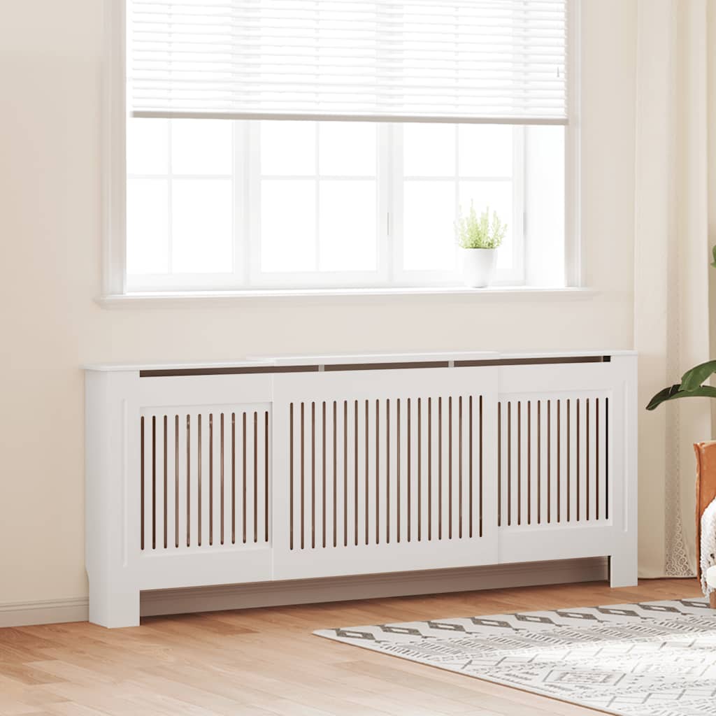 Cobertura de radiador MDF 205 cm branco
