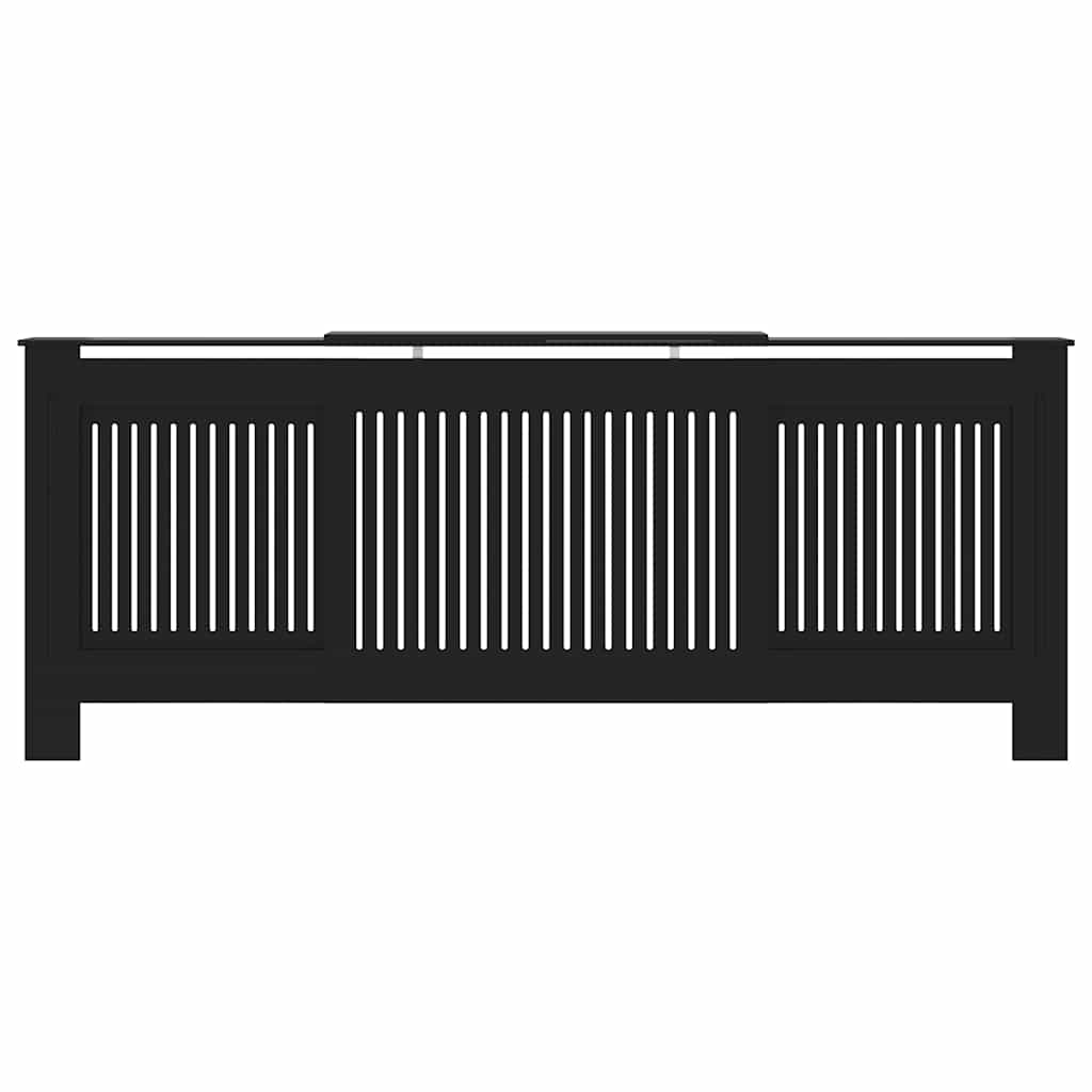 Cobertura de radiador MDF 205 cm preto