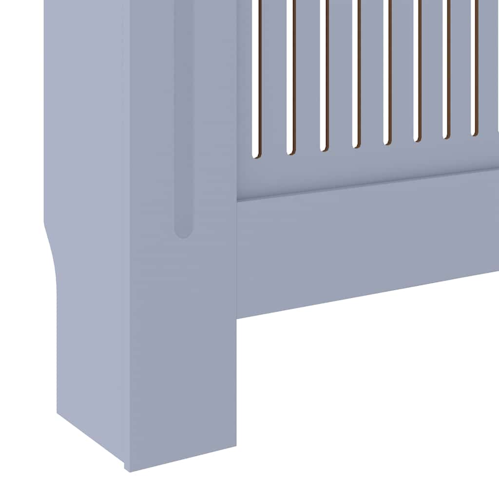 Cobertura de radiador MDF 205 cm cinzento