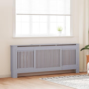 Cobertura de radiador MDF 205 cm cinzento