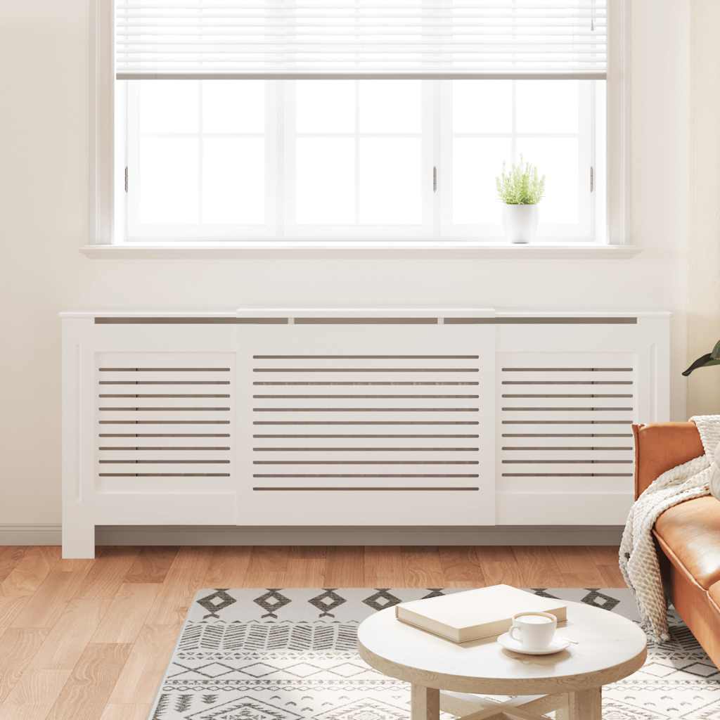 Cobertura de radiador MDF 205 cm branco