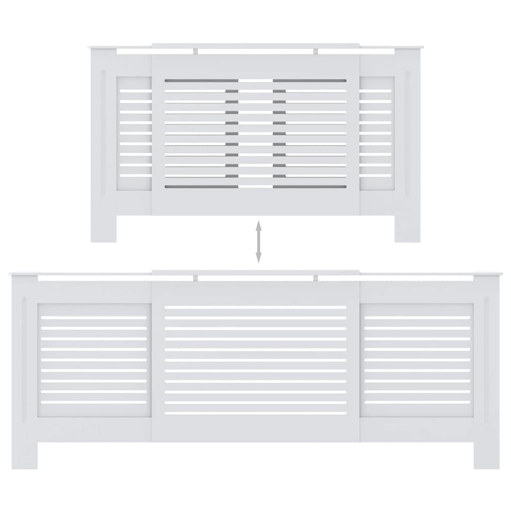 Cobertura de radiador MDF 205 cm branco