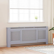 Cobertura de radiador MDF 205 cm cinzento