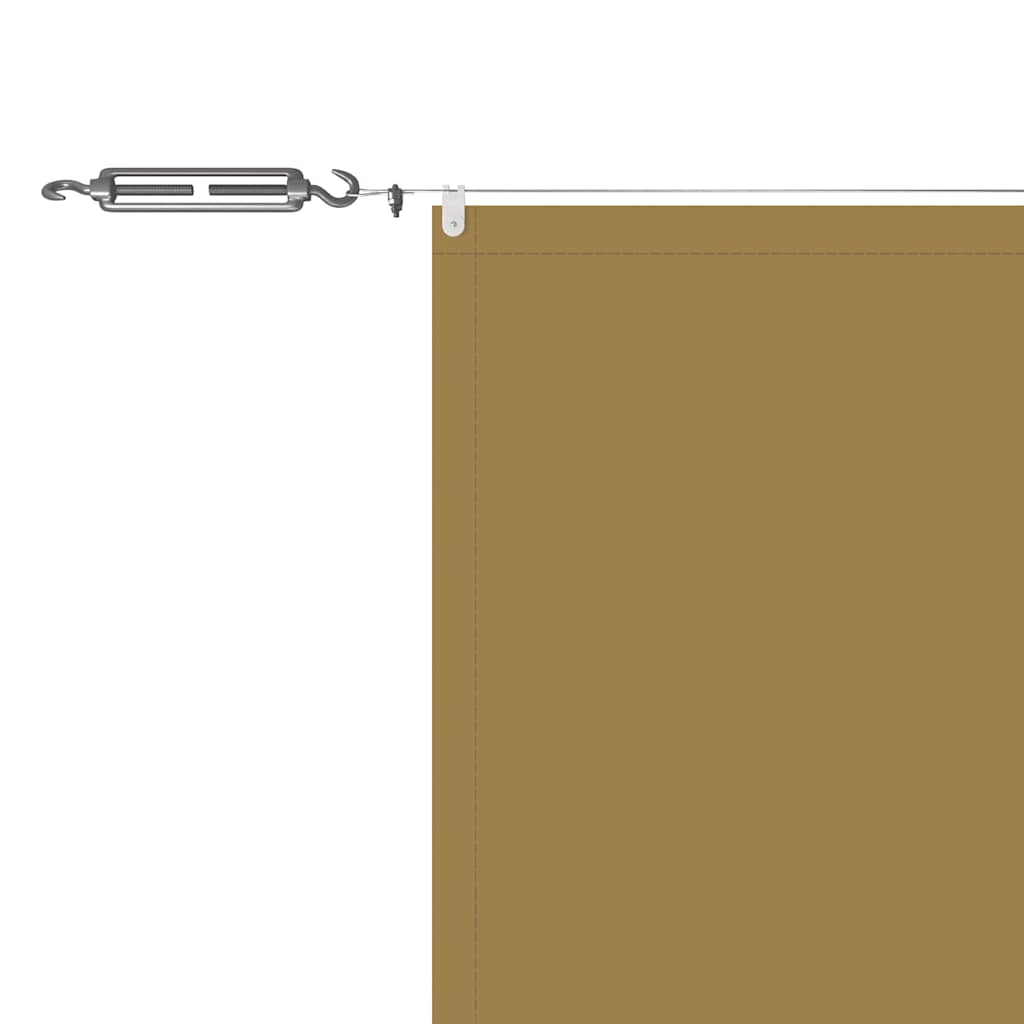 Toldo vertical 140x1000 cm tecido oxford bege