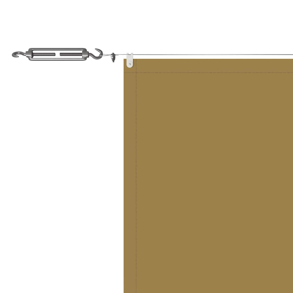 Toldo vertical 140x1200 cm tecido oxford bege