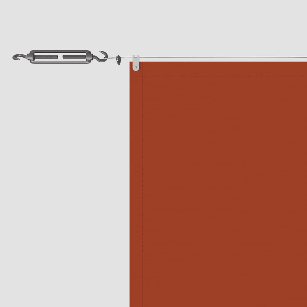Toldo vertical 100x800 cm tecido oxford cor terracota