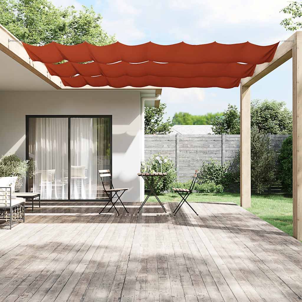 Toldo vertical 140x800 cm tecido oxford cor terracota