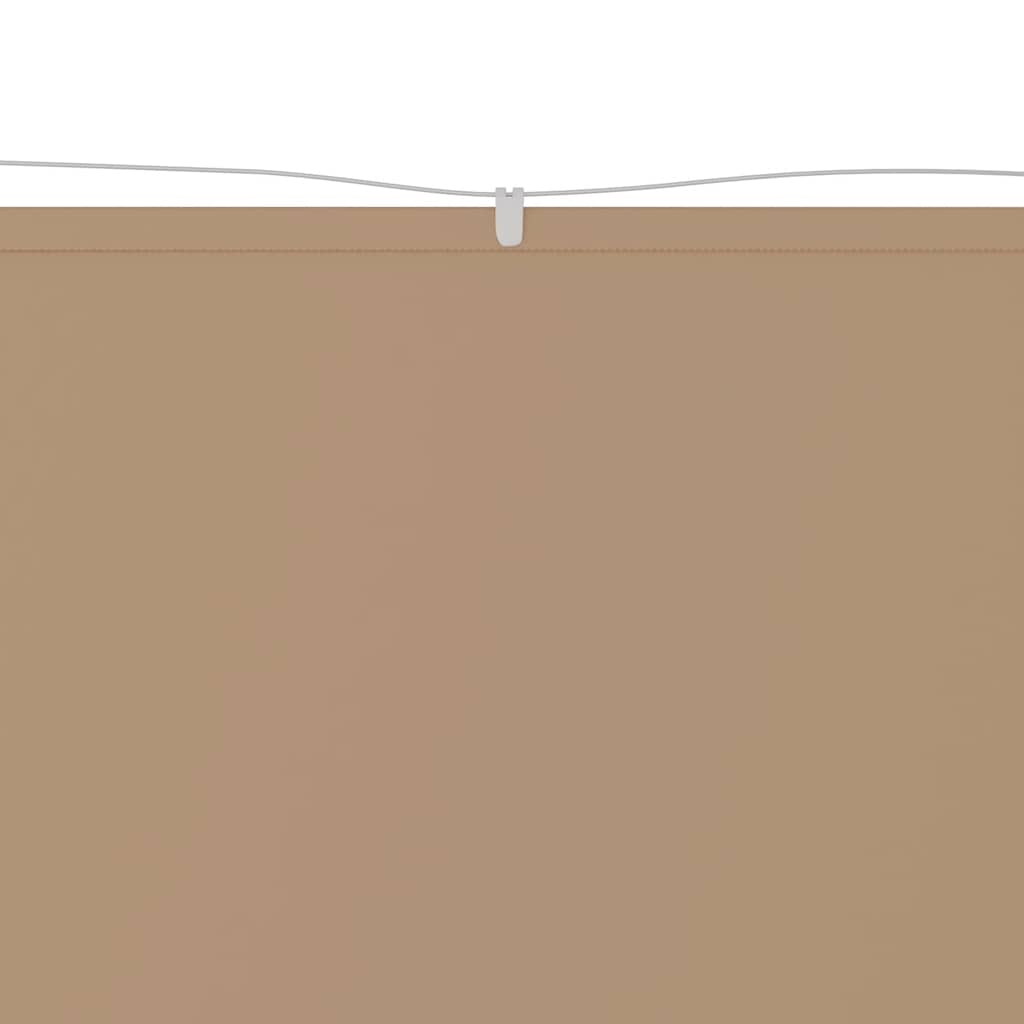 Toldo vertical 60x1000 cm tecido oxford cinza-acastanhado