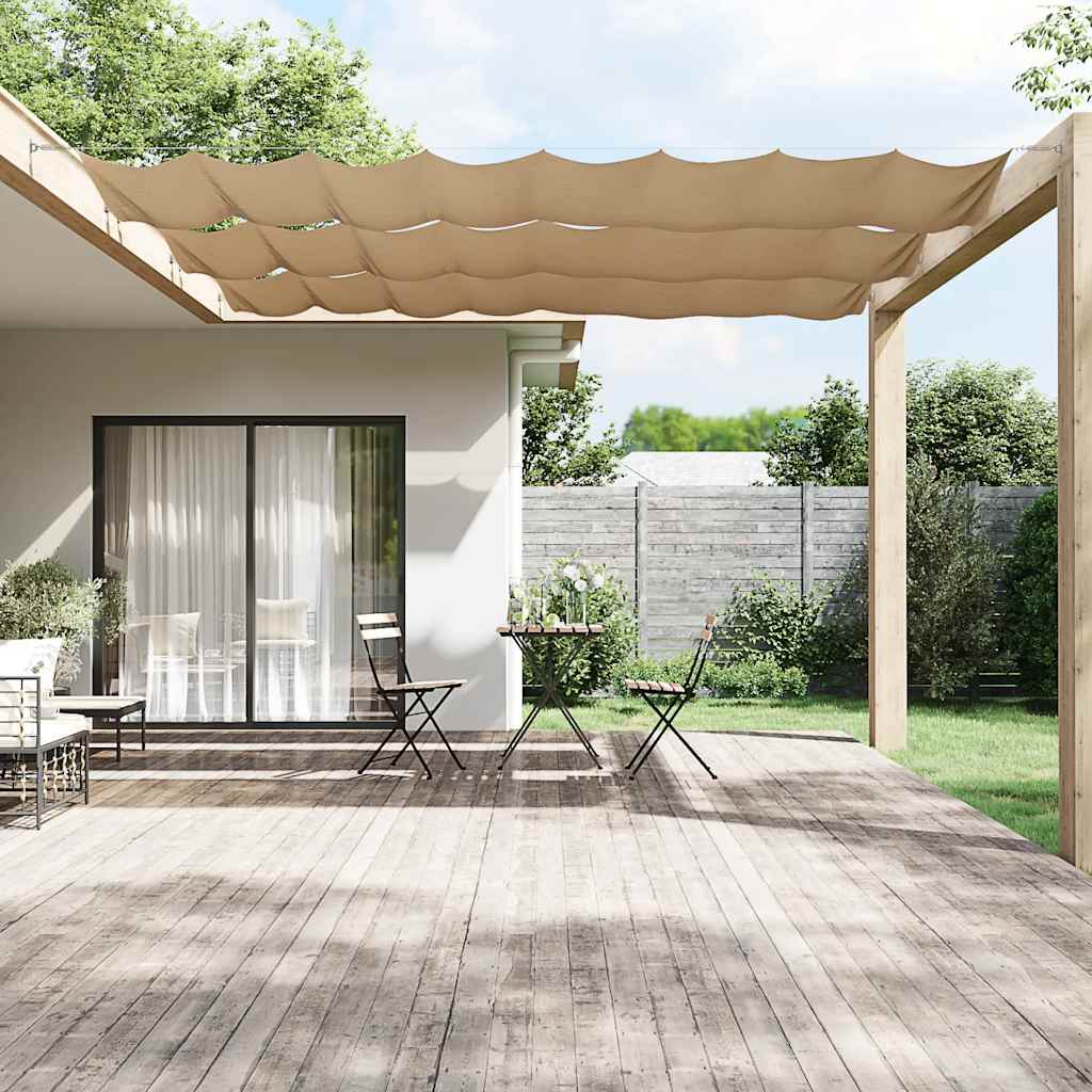 Toldo vertical 60x1000 cm tecido oxford cinza-acastanhado
