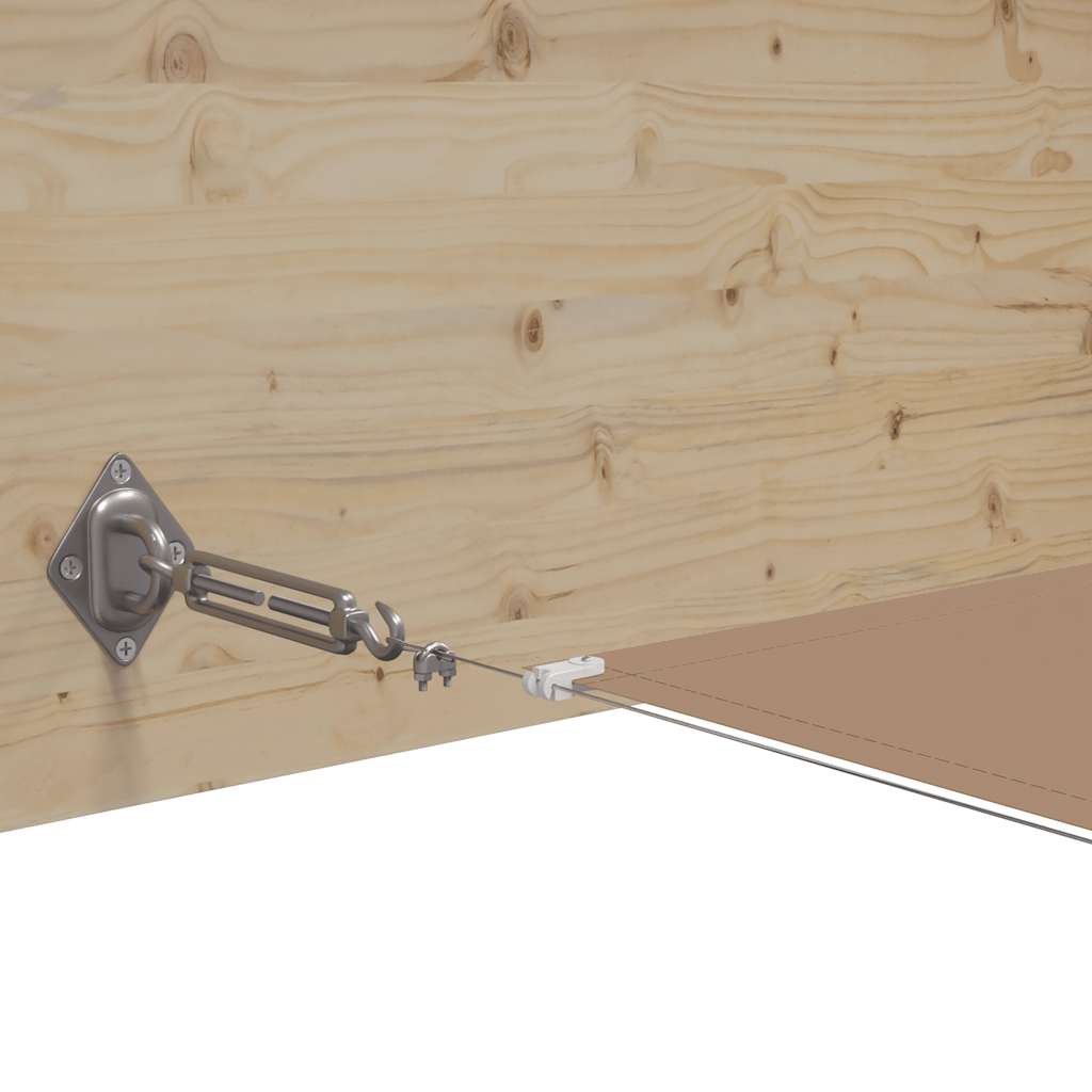 Toldo vertical 100x1000 cm tecido oxford cinzento-acastanhado
