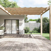 Toldo vertical 140x800 cm tecido oxford cinza-acastanhado