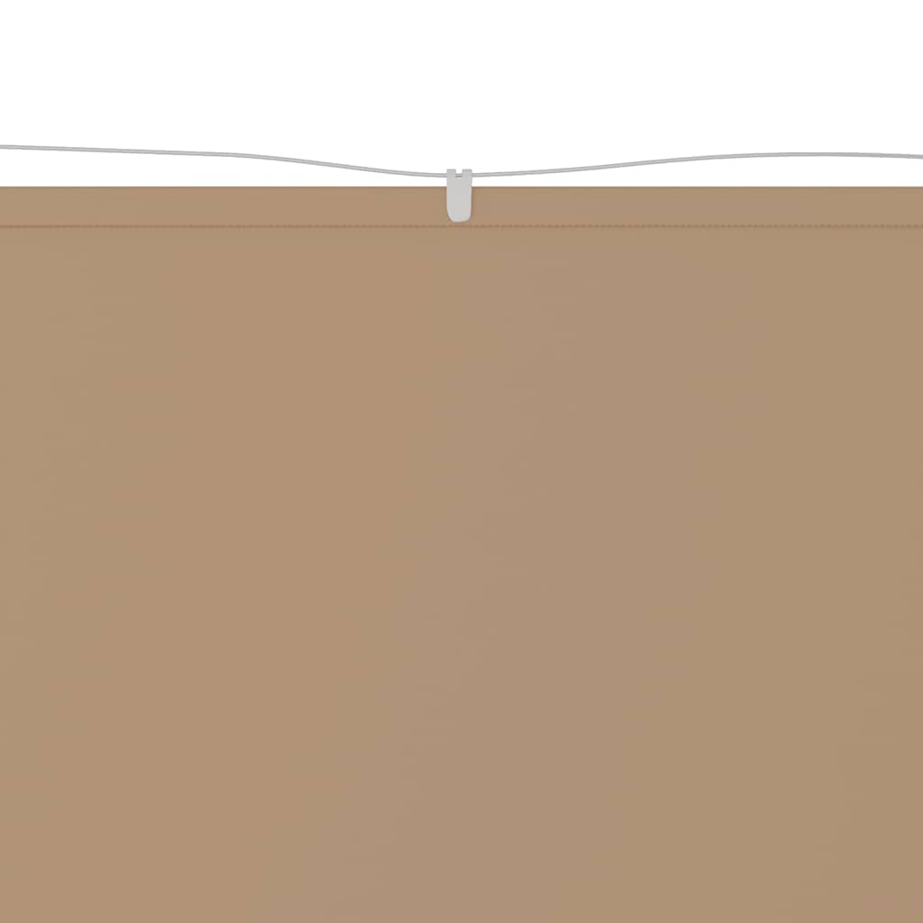 Toldo vertical 180x1000 cm tecido oxford cinza-acastanhado