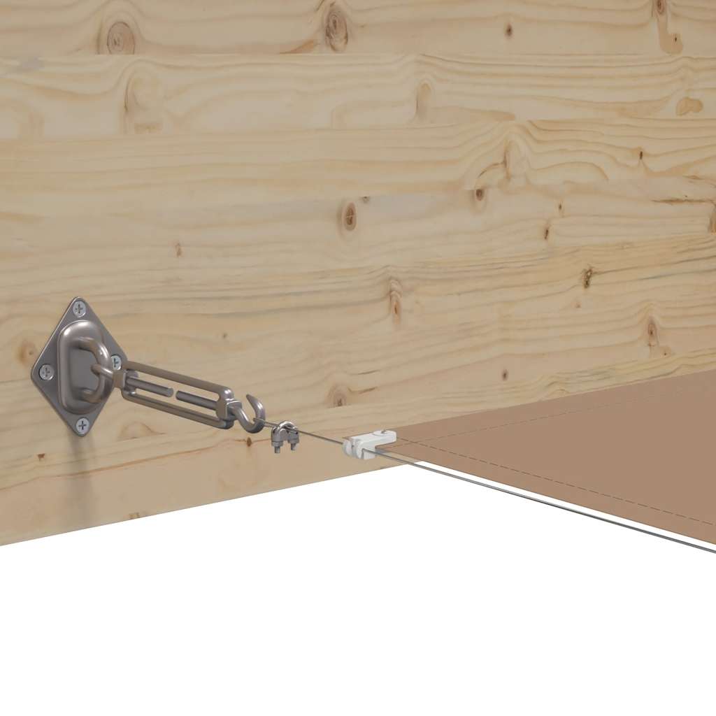 Toldo vertical 180x1000 cm tecido oxford cinza-acastanhado