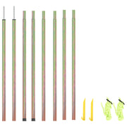 Postes para para-sol estilo vela 2 pcs 200 cm aço galvanizado