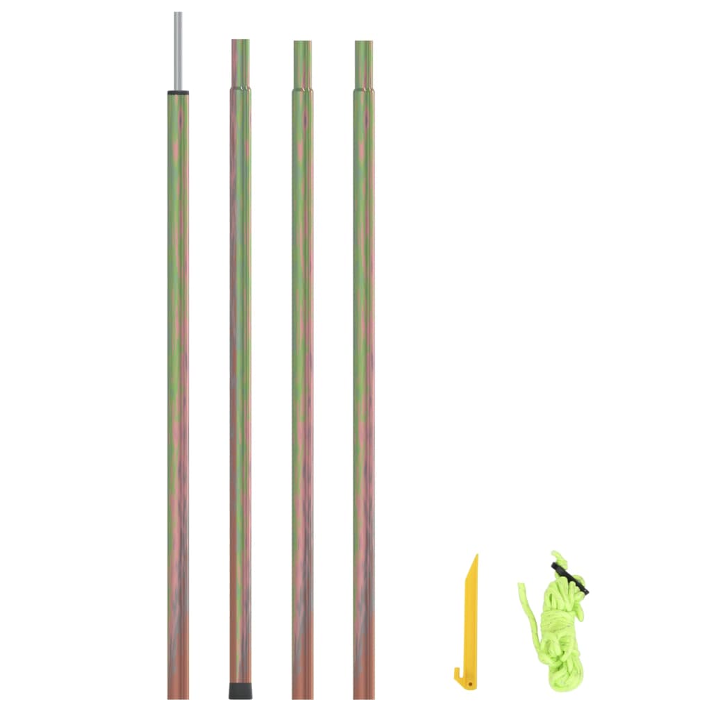 Poste para para-sol estilo vela 200 cm aço galvanizado