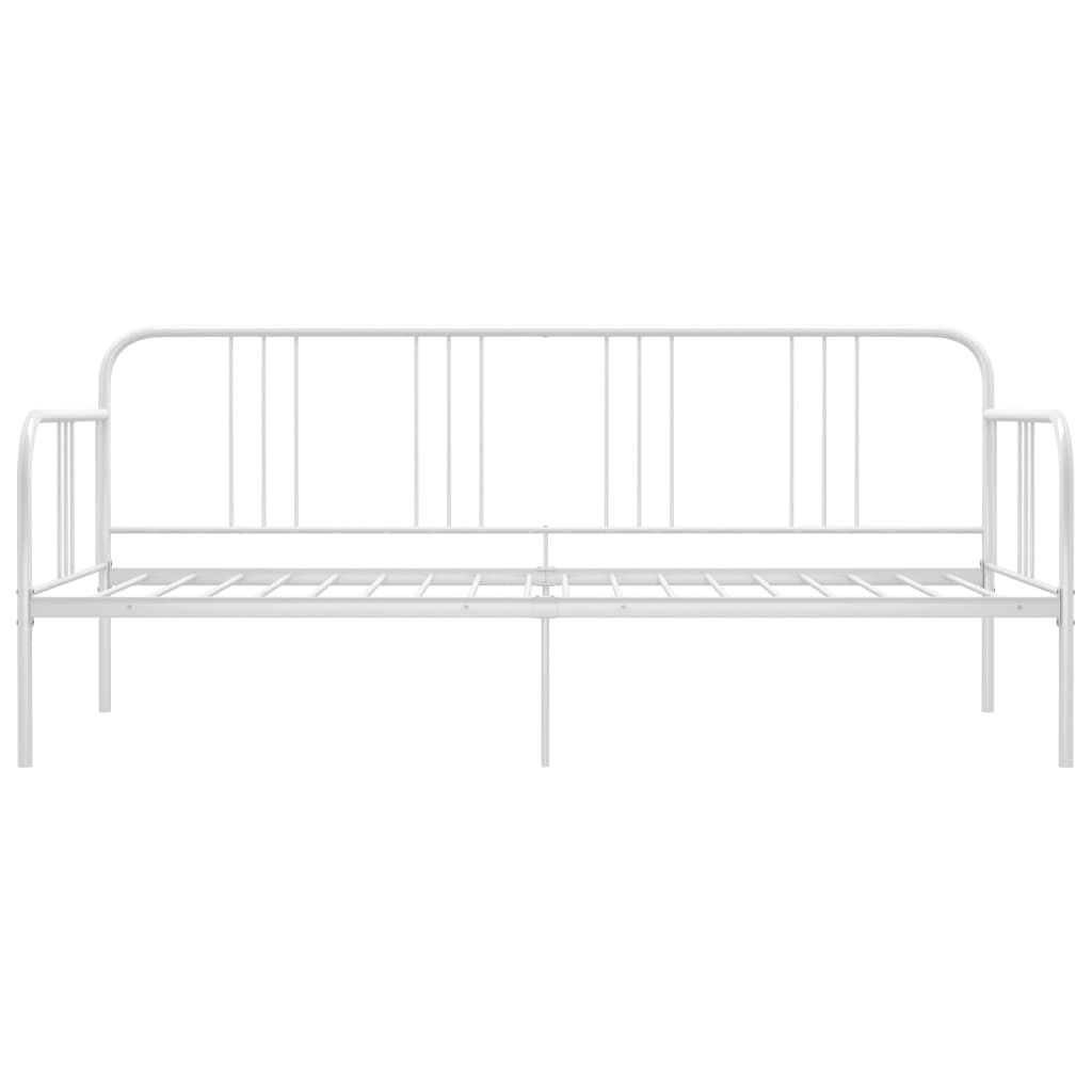 Sofá-cama 90x200 cm metal branco