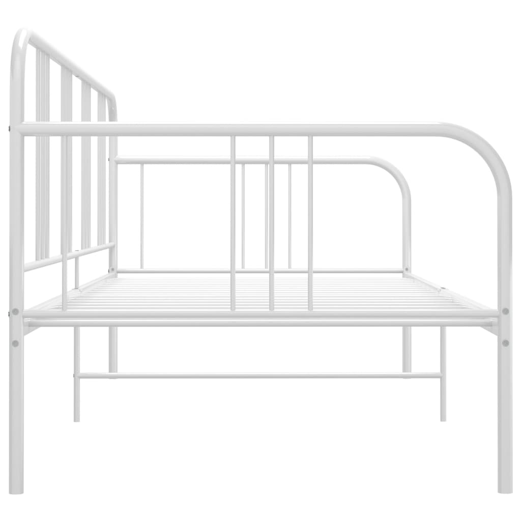 Sofá-cama 90x200 cm metal branco