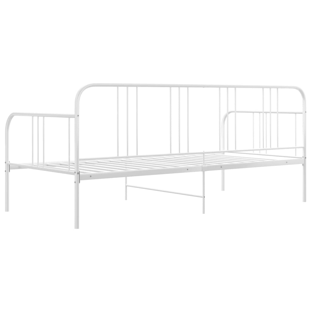 Sofá-cama 90x200 cm metal branco
