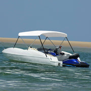 Toldo em 2 arcos Bimini 180x130x110 cm branco