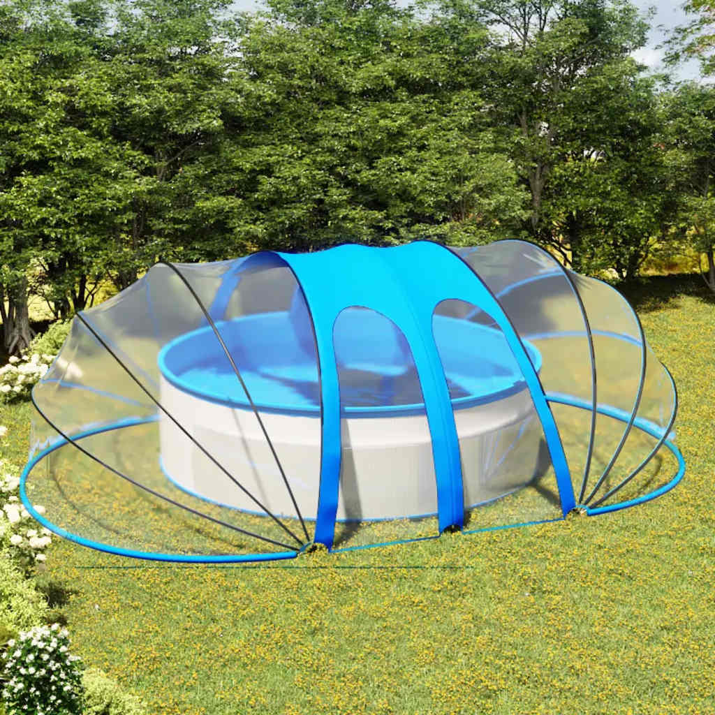 Cúpula de piscina oval 620x410x210 cm