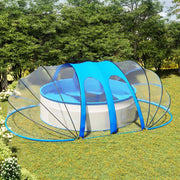 Cúpula de piscina oval 620x410x210 cm
