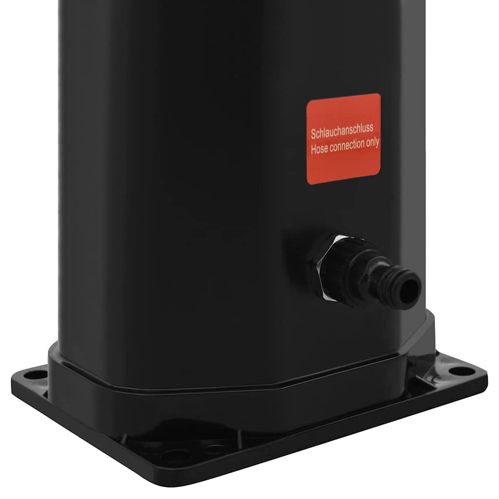 Chuveiro solar de exterior c/ cabeça e torneira 35 L