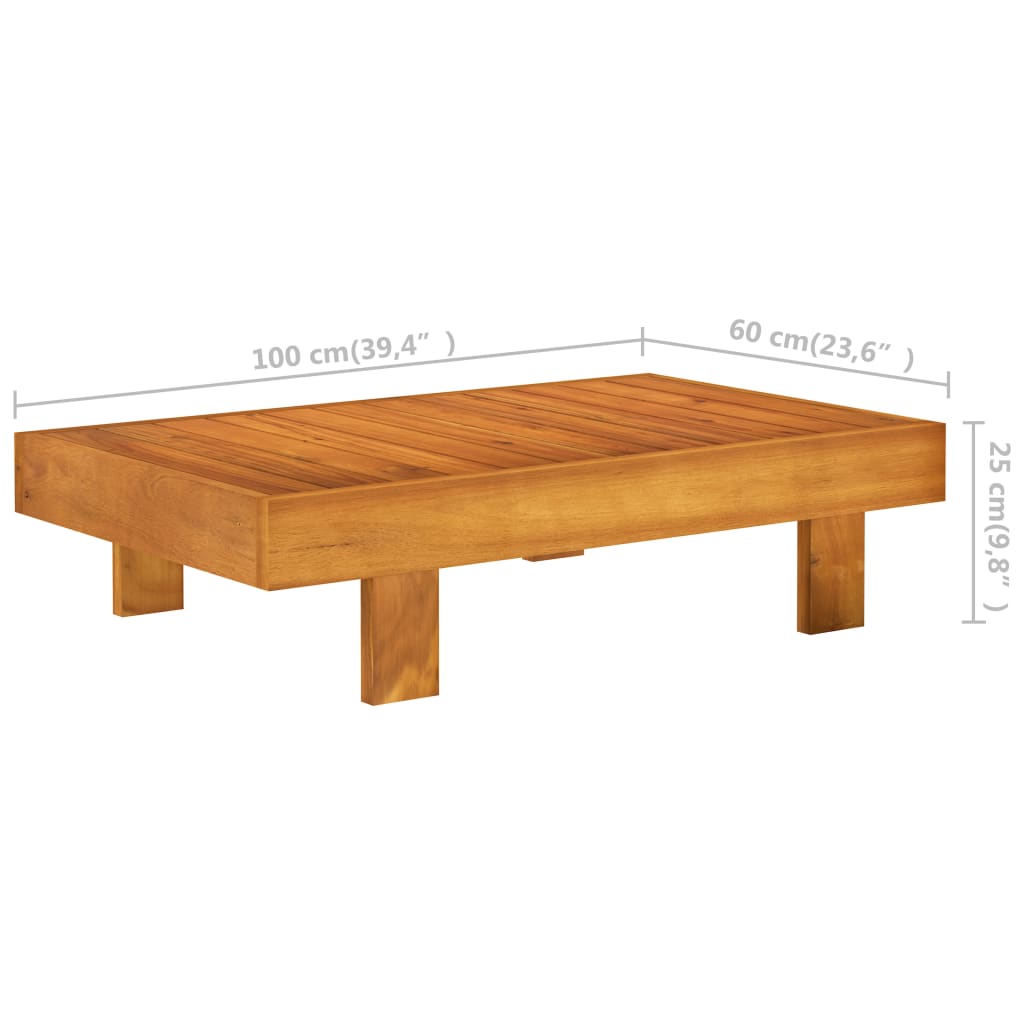Conjunto de lounge de jardim com 9 peças e almofadas 100x60 cm madeira de acácia