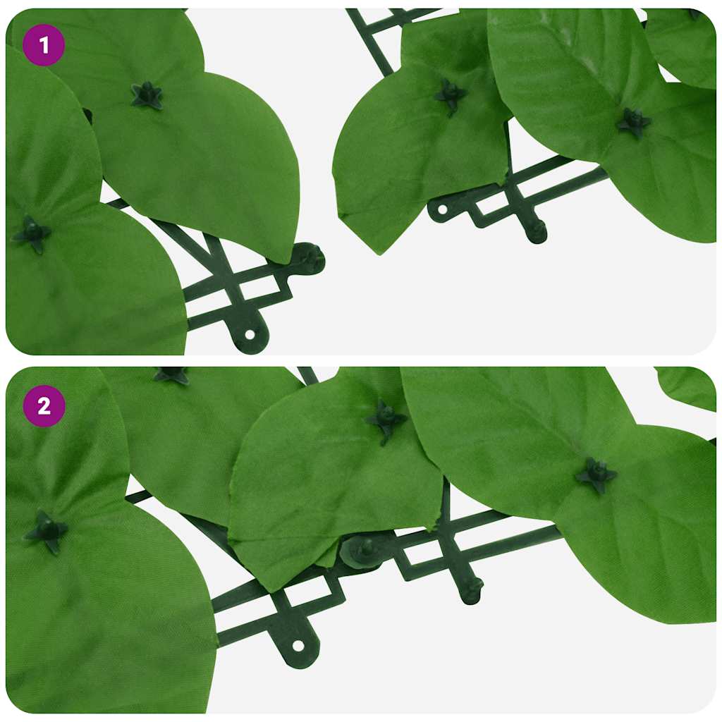 Tela de varanda com folhas verde 600x75 cm