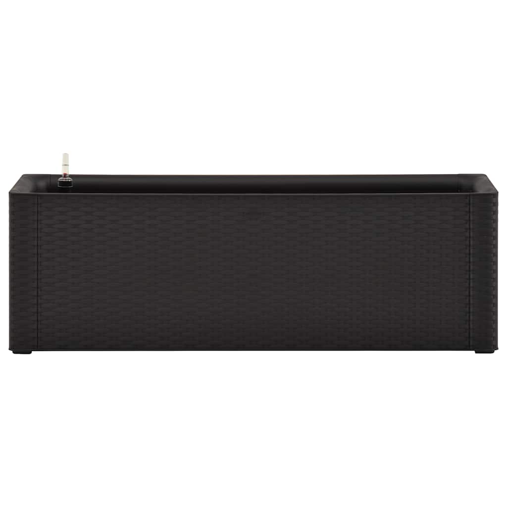 Vaso/floreira c/ sistema rega automática 100x43x33cm antracite