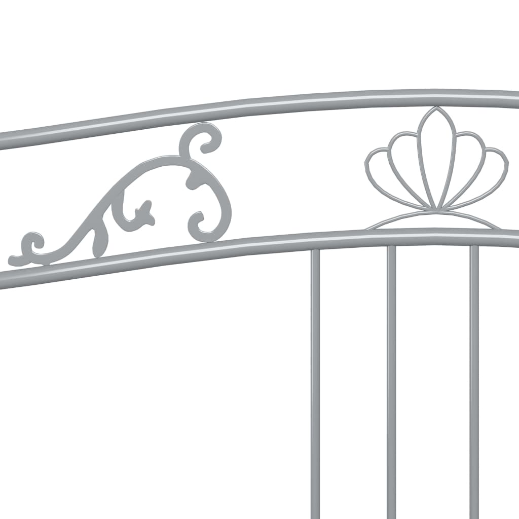 Sofá-cama 90x200 cm metal cinzento