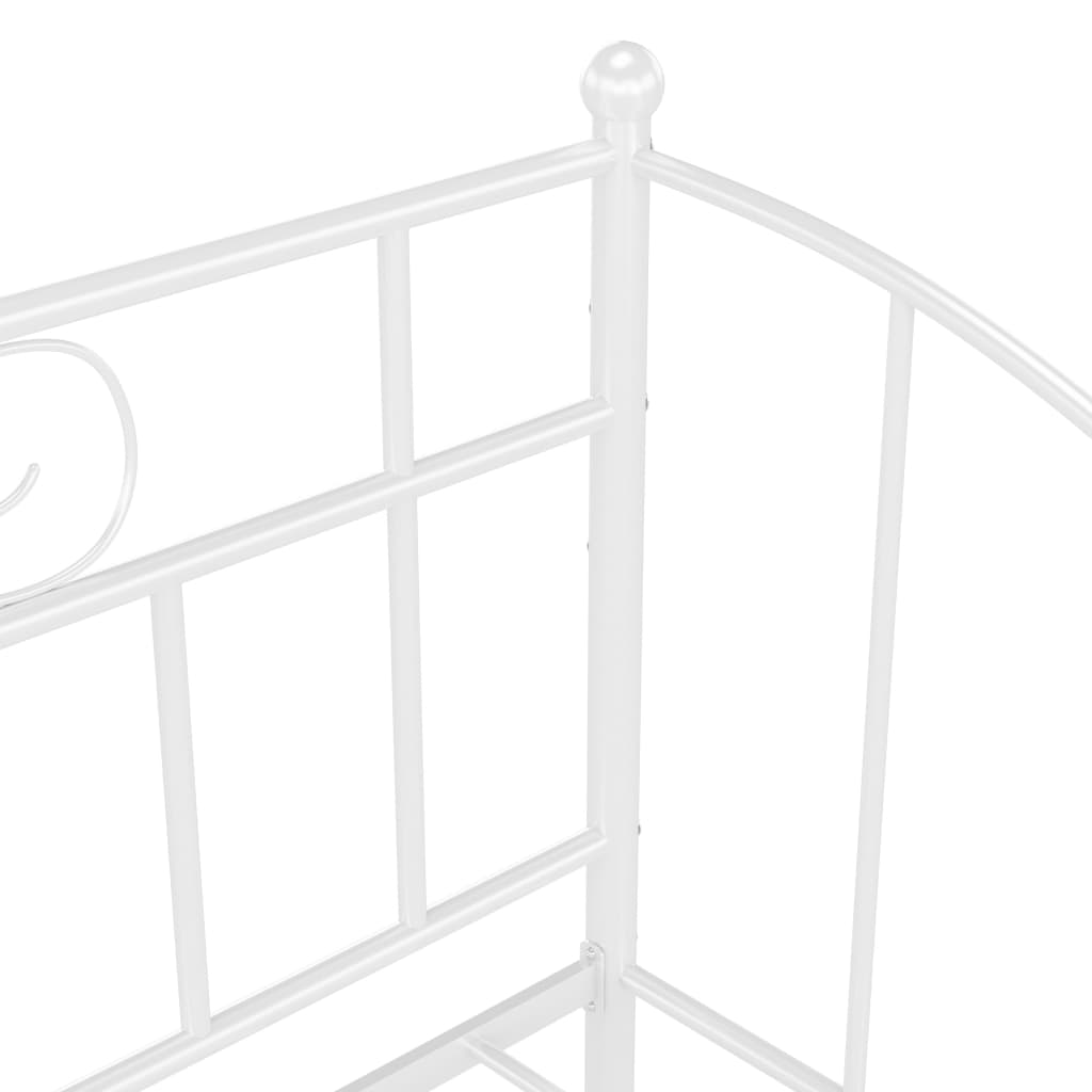 Sofá-cama 90x200 cm metal branco