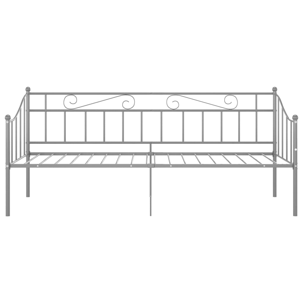Sofá-cama 90x200 cm metal cinzento