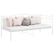 Sofá-cama 90x200 cm metal branco