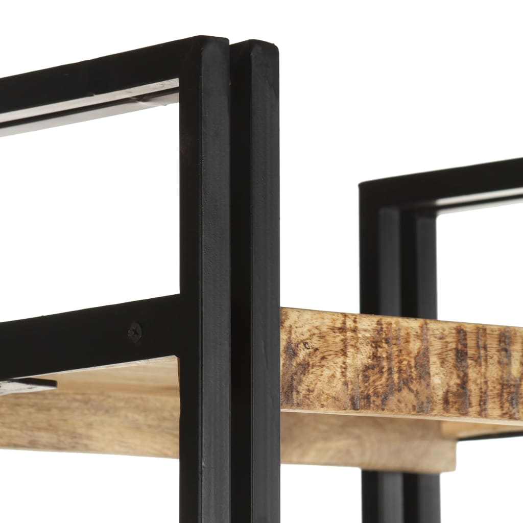 Estante c/ 5 prateleiras 40x30x180 cm madeira mangueira maciça