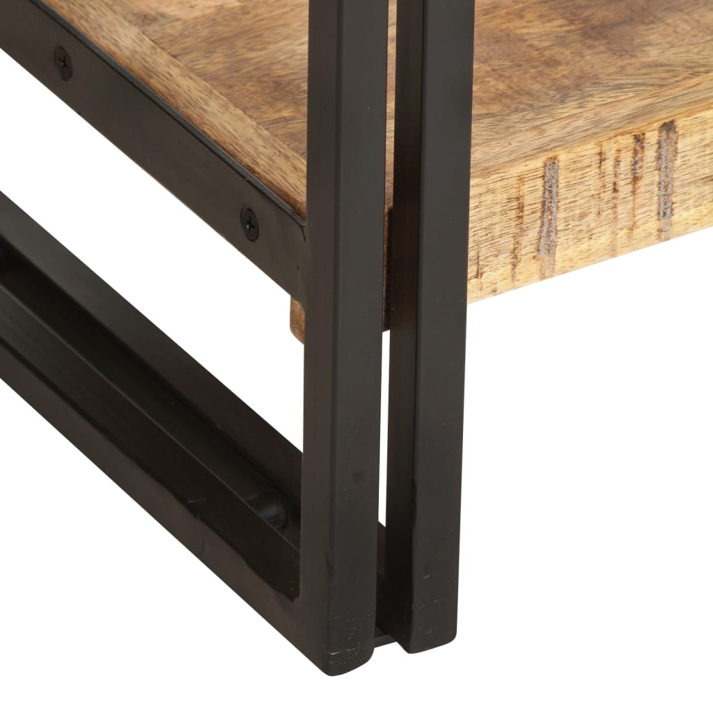 Estante c/ 5 prateleiras 40x30x180 cm madeira mangueira maciça