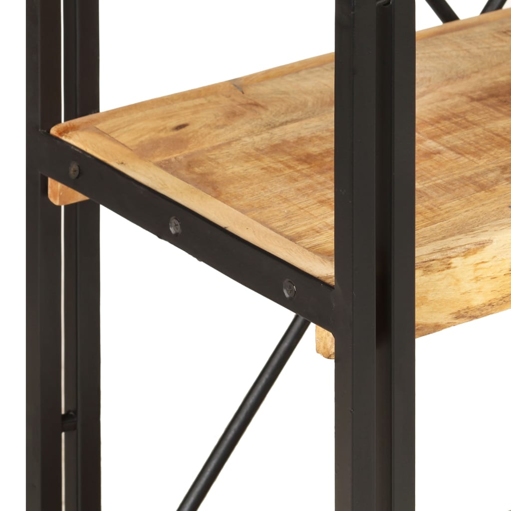 Estante com 3 prateleiras 60x30x80 cm madeira mangueira maciça