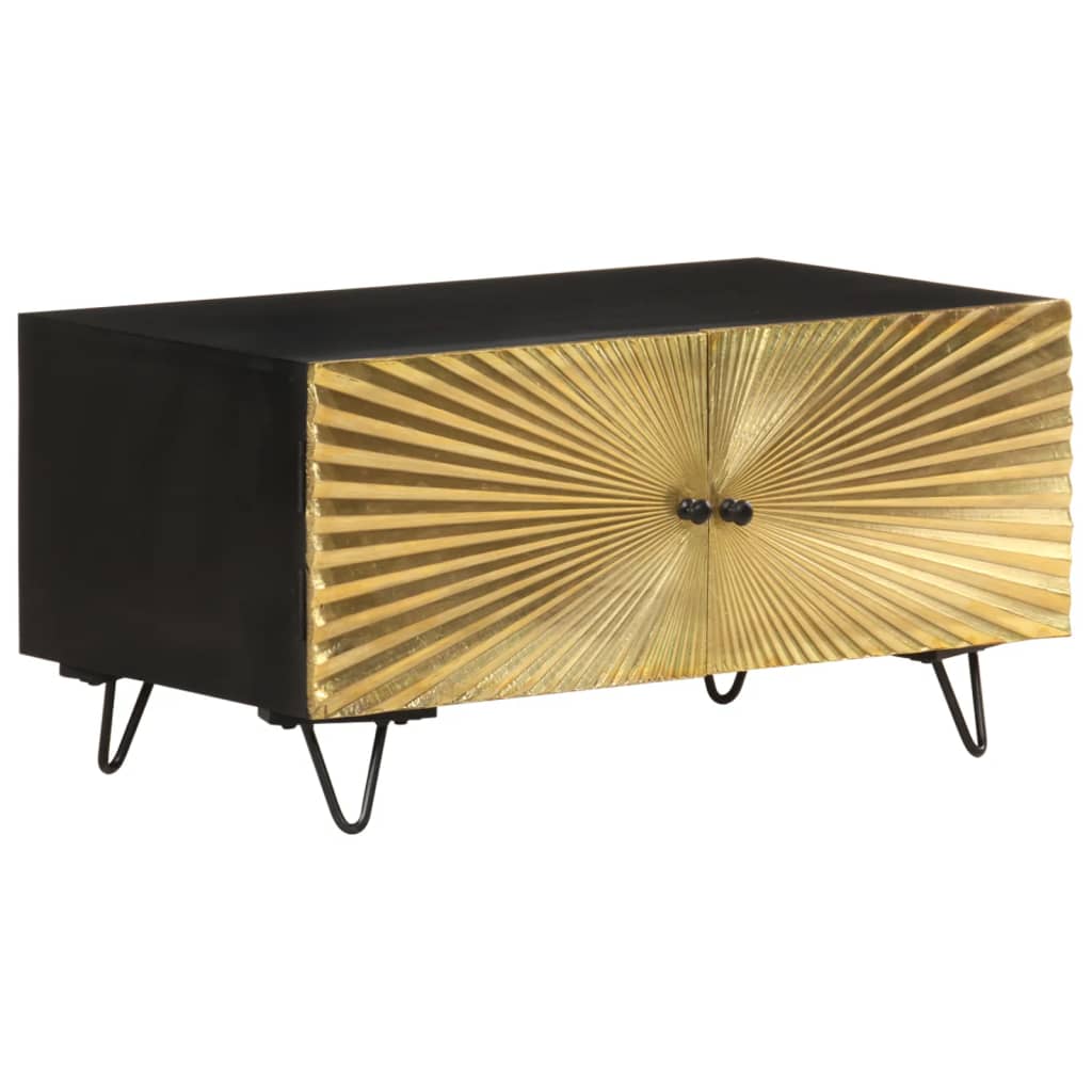 Mesa de centro 90x50x45 cm madeira de mangueira maciça