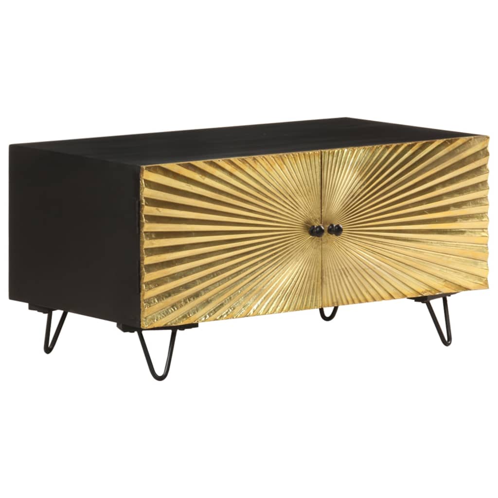 Mesa de centro 90x50x45 cm madeira de mangueira maciça