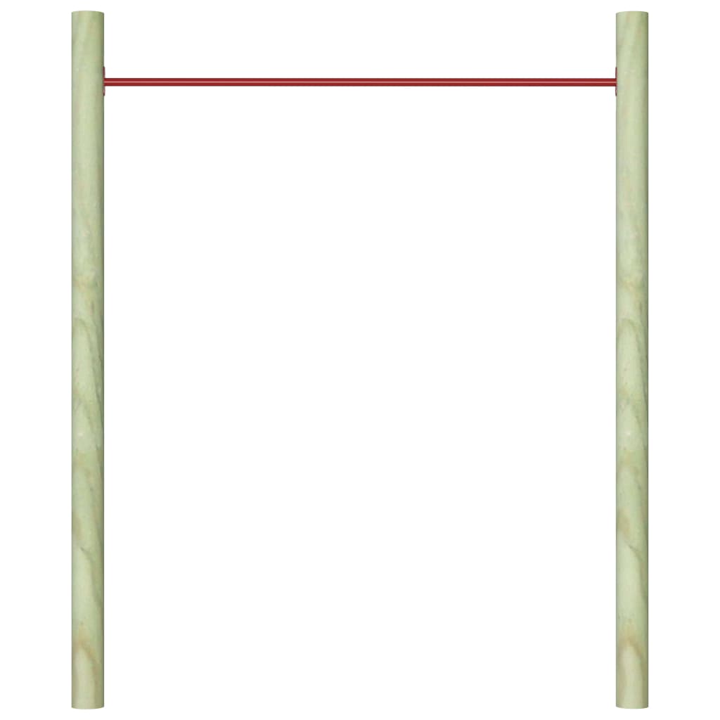 Barra suspensa para crianças 125 cm aço vermelho