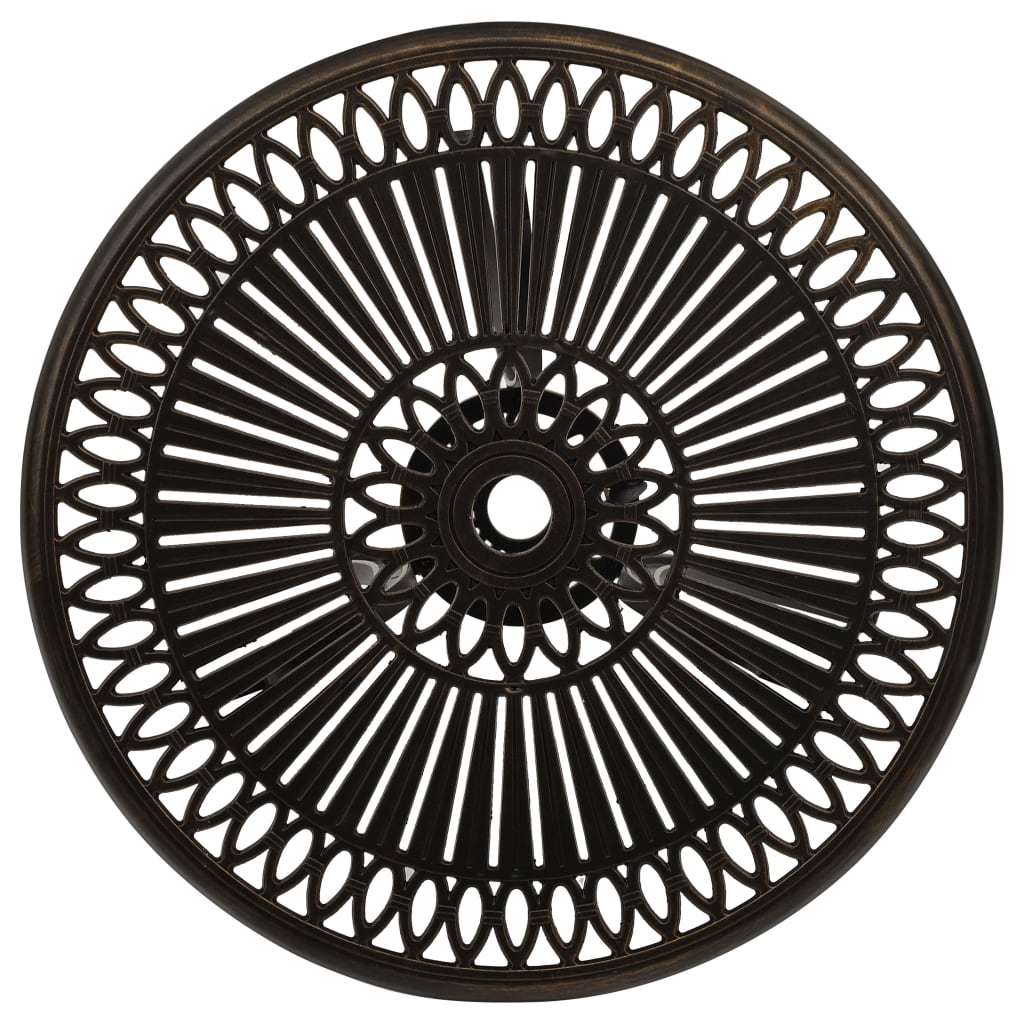 3 pcs conjunto bistrô alumínio fundido bronze