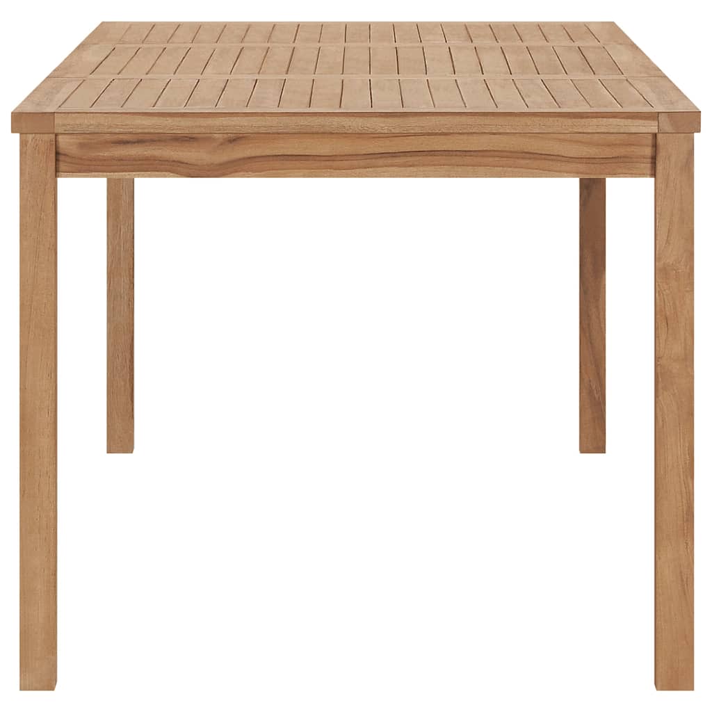 Mesa de jantar para jardim 180x90x77 cm madeira teca maciça