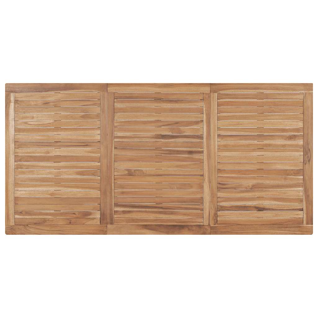 Mesa de jantar para jardim 180x90x77 cm madeira teca maciça