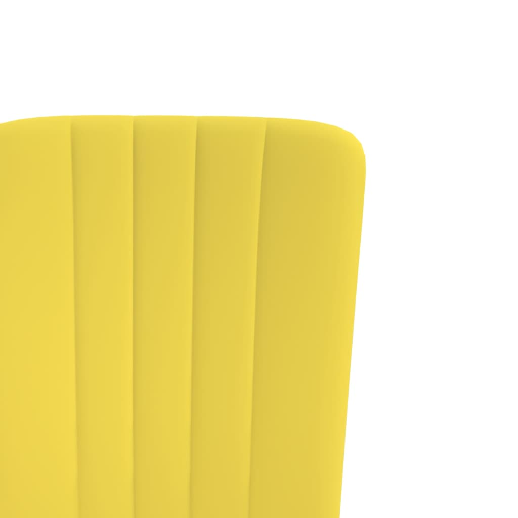 Cadeiras de jantar 4 pcs veludo amarelo mostarda